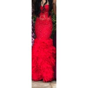 Red prom dress